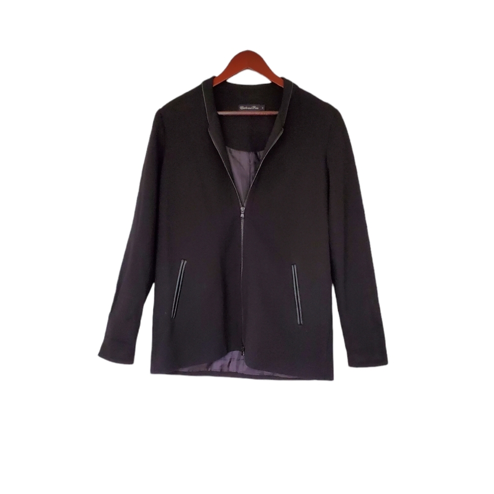 *HP* Estelle & Finn Black Ponte Jacket Women's Size 4